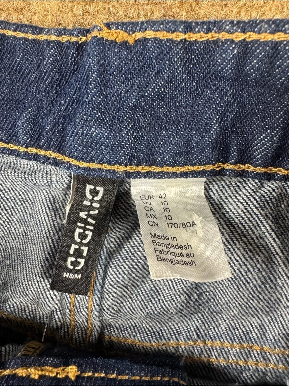 Divided H&M Flare Leg Mid Waist Dark Denim Stretch Jeans Women's Size 10 NEW NWT